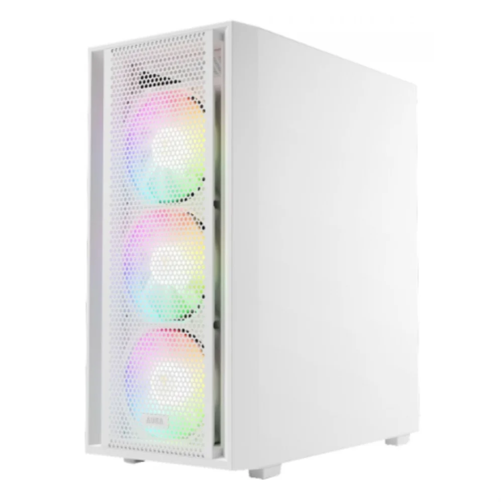 Gabinete Gamer Gamdias Aura Gc2 Elite Wh ARGB, Mid-tower, Vidro Temp, 4 Fans, White - Aura Gc2 Elite Wh ARGB