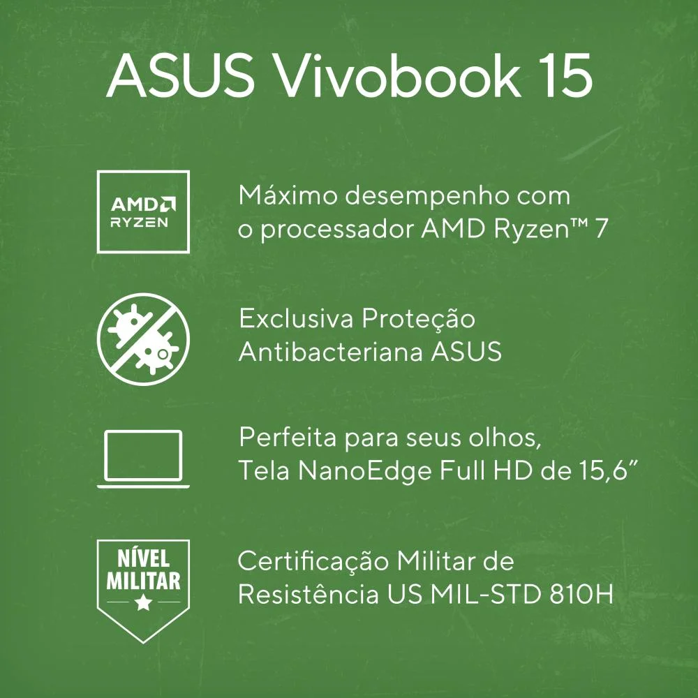 Notebook Asus Vivobook 15 M1502ya Amd Ryzen 7 5825u 16gb Ram 1TB SSD Linux Keepos 15,6" Fhd Cool Silver - Nj613 Notebook Asus Vivobook 15 M1502ya Amd Ryzen 7 5825u 16gb Ram 1TB SSD Linux Keepos 15,6" Fhd Cool Silver - Nj613