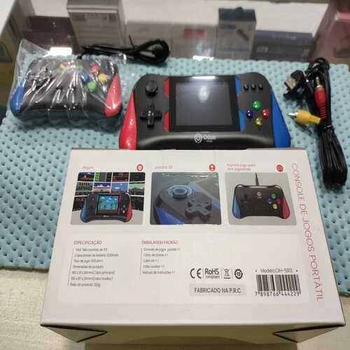 Mini Game Portátil Com Controle 500 Jogos Tela Hd 3.5 Oasis