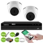 Kit 2 Câmeras Dome Vhl 1220 D G2 Hdcvi 2mp Full Hd 1080p + Dvr  Intelbras Mhdx 1204 4 Canais H.265+