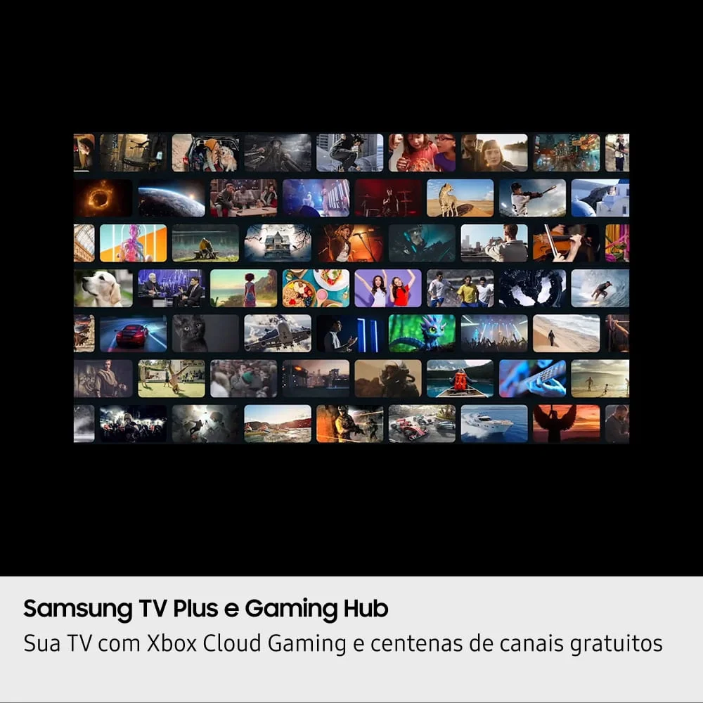 Samsung Smart TV 43" Crystal UHD 4K U8600F 2025, Xbox Cloud Gaming, Canais Gratuitos, Alexa