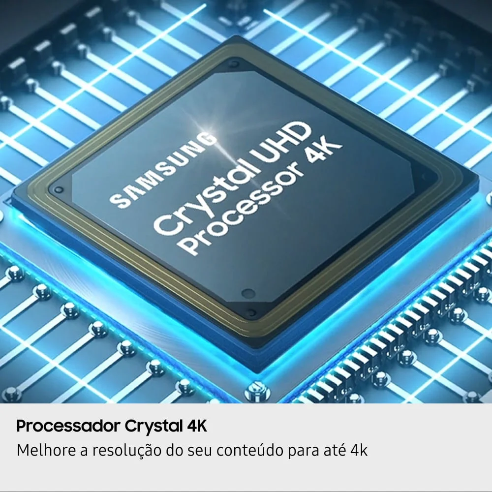 Samsung Smart TV 43" Crystal UHD 4K U8600F 2025, Xbox Cloud Gaming, Canais Gratuitos, Alexa