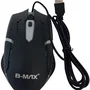 B-max Mouse Gamer Usb LED RGB 3200 Dpi Óptico Preto