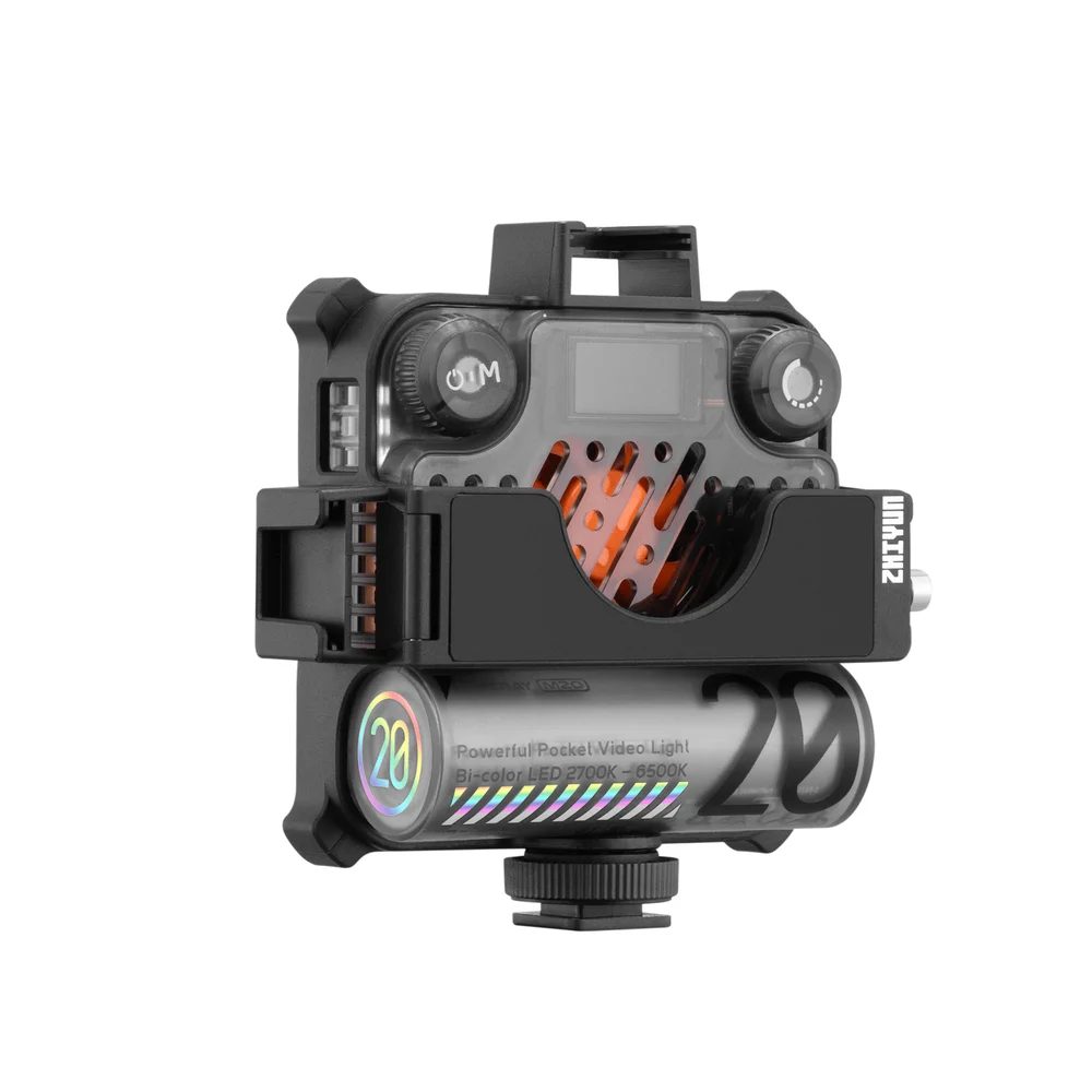 Mini Iluminador LED Zhiyun Fiveray M20 Pocket Vídeo Light Bicolor 20w Standard Mini Iluminador LED Zhiyun Fiveray M20 Pocket Vídeo Light Bicolor 20w Standard