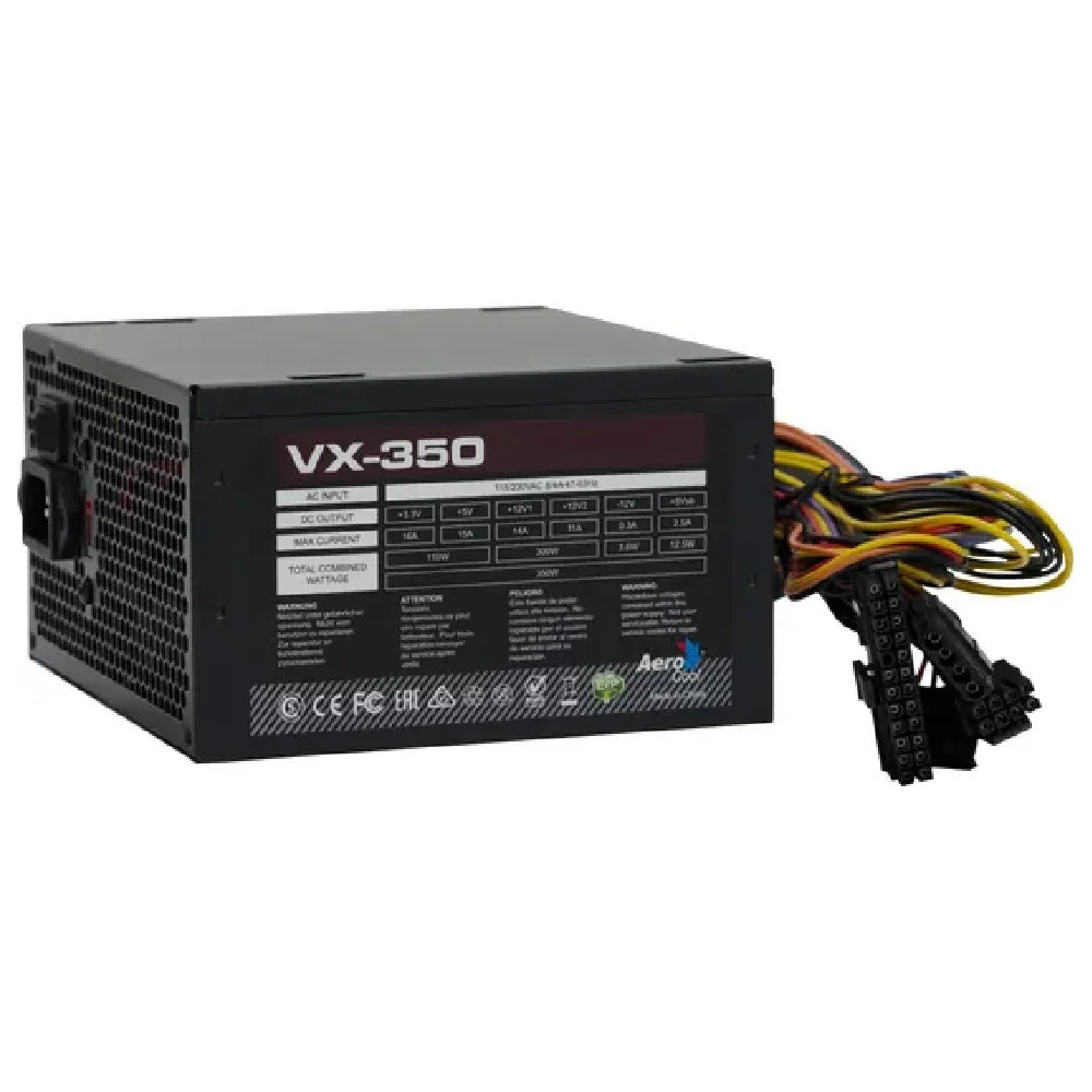 Fonte De Alimentação Aerocool Stealth 350w S/cabo - Vx-350 Fonte De Alimentação Aerocool Stealth 350w S/cabo - Vx-350
