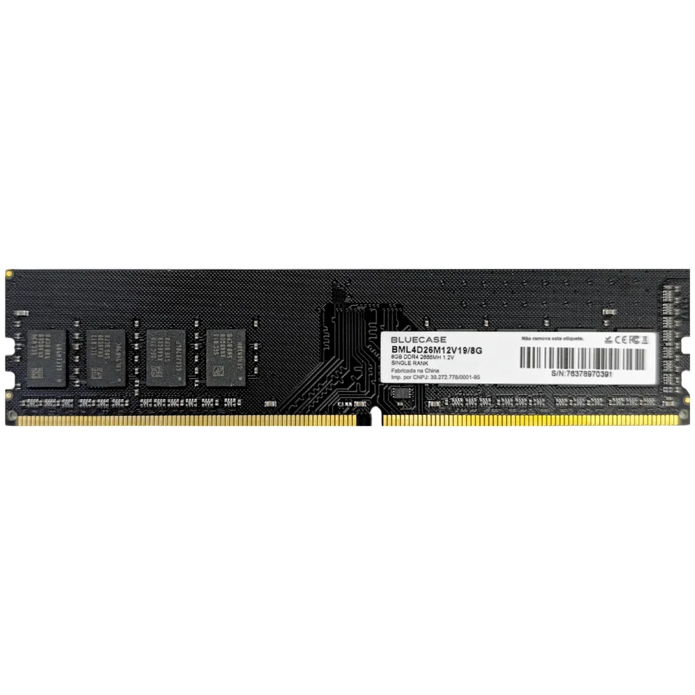 Memória Ram 8gb DDR4 2666MHZ 12V Bluecase
