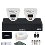 Kit  Cftv Intelbras 2 Câmeras Vhd 1220d Full Color Imagem Colorida 24h Dvr 1104-c Intelbras Com SSD 512gb.