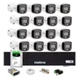 Kit 16 Cameras Intelbras Full Color Dvr 16 Canais, Hd 1 Tera