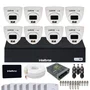 Kit Cftv Intelbras 8 Câmeras 1120d Full Color 720p Dvr Intelbras 1108-c SSD 512gb Instalado.
