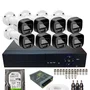 Kit Segurança 8 Câmeras Full Color Intelbras  Dvr 8ch Alta Performance Com Hd  1TB Instalado