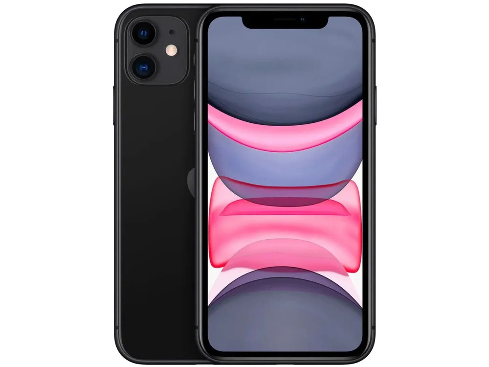 Usado: Iphone 11 128 Gb Preto - Bom