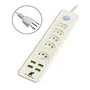 Filtro De Linha Bivolt 10a Cabo 2m 5 Tomadas 4 Usb Xc-fl-01 X-cell