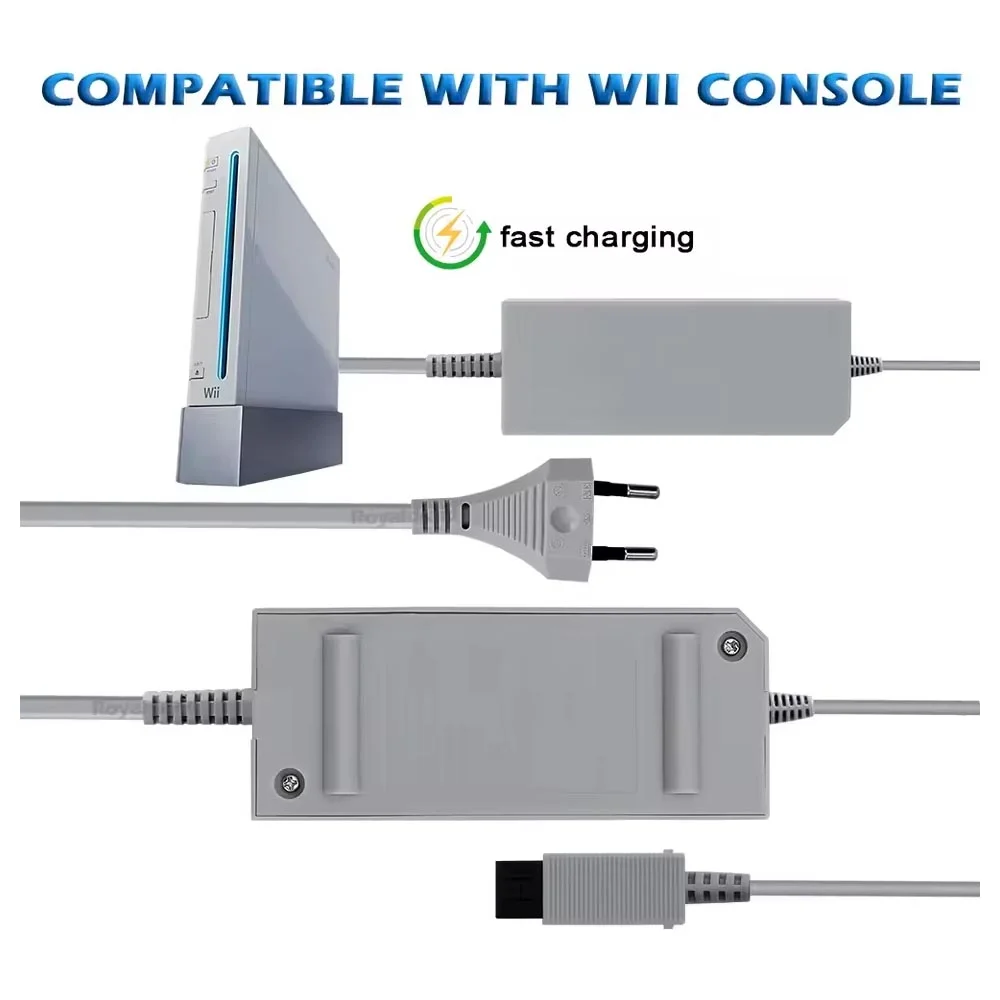 Fonte De Alimentação Do Adaptador Ca Compativel Nintendo Wii Fonte De Alimentação Do Adaptador Ca Compativel Nintendo Wii