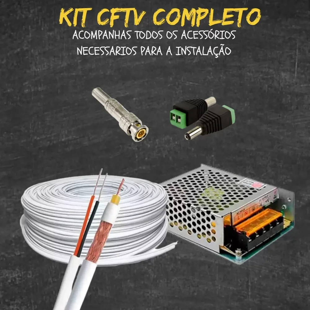 Kit Cftv 4 Câmera De Segurança Intelbras Vhd 3220b Full Color Com Áudio Dvr 4ch C/hd 500gb Kit Cftv 4 Câmera De Segurança Intelbras Vhd 3220b Full Color Com Áudio Dvr 4ch C/hd 500gb