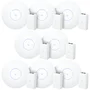 8 Roteadores Wi-fi 6 Access Point 3.0 Gbps + 8 Injetores Poe+ | 8 U6+ Ubiquiti Com 8 Fontes 48v 30w