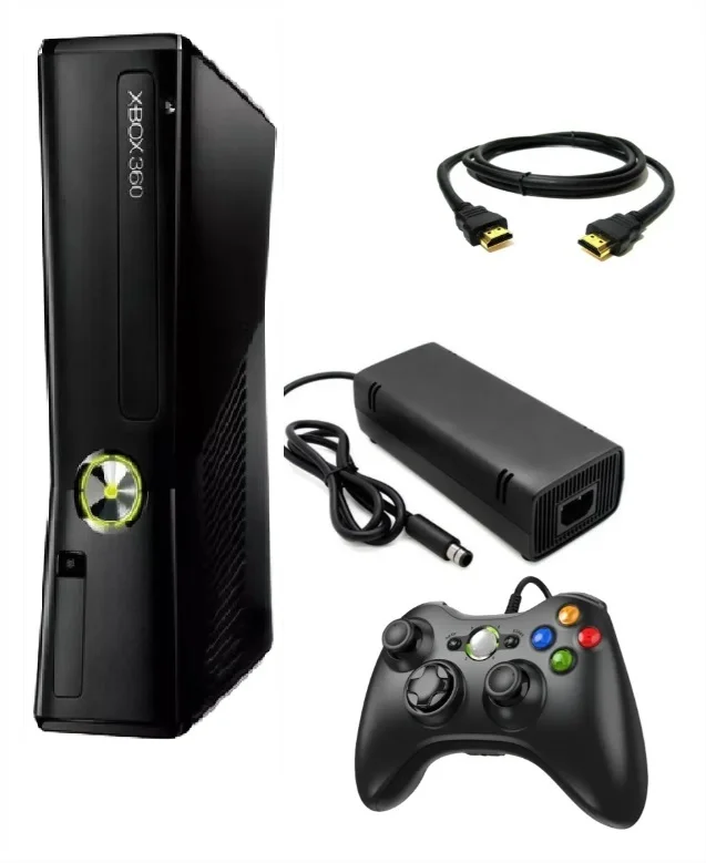 Console 360 120GB Standard Cor Matte Black + 1 Controle Com Fio Console 360 120GB Standard Cor Matte Black + 1 Controle Com Fio