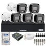 Kit 5 Câmeras Intelbras Vhd 3220 B Full Color Com Áudio Dvr Intelbras 08 Canais 1108-c Com Hd 500gb Instalado.