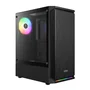 Gabinete Gamer Gamdias Aura Gc8 1 Fan ARGB S/fonte Atx Mid Tower Vidro Temperado Preto