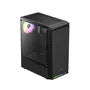 Gabinete Gamer Gamdias Aura Gc8 1 Fan ARGB S/fonte Atx Mid Tower Vidro Temperado Preto