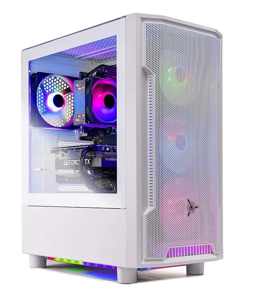 Skytech Gaming - Archangel 4 Gaming Desktop PC - Amd Ryzen 5 7600x - 32 Gb De Memória - Amd Radeon 7600 - SSD Nvme De 1 Tb - Branco-st-arch4-0999-w-bu