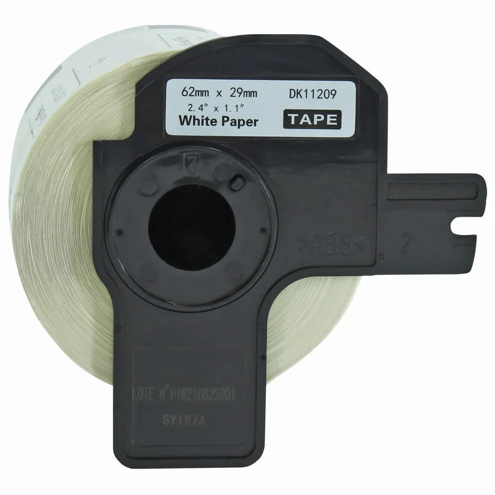 Rolo De Etiqueta Termica Compativel Brother Dk11209 - 29mmx62mm 800 Etiquetas Preto/branco Rolo De Etiqueta Termica Compativel Brother Dk11209 - 29mmx62mm 800 Etiquetas Preto/branco