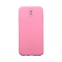 Capa Samsung J7 Pro Silicone Aveludada Protege Câmera Colorida Capinha Anti Impacto J7 Pro:rosa Bebê