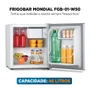 Frigobar Mondial 46l Porta Reversível Branco Fgb-01-w50 Frigobar 50l -  Fgb-01-w50 - 220v/60hz