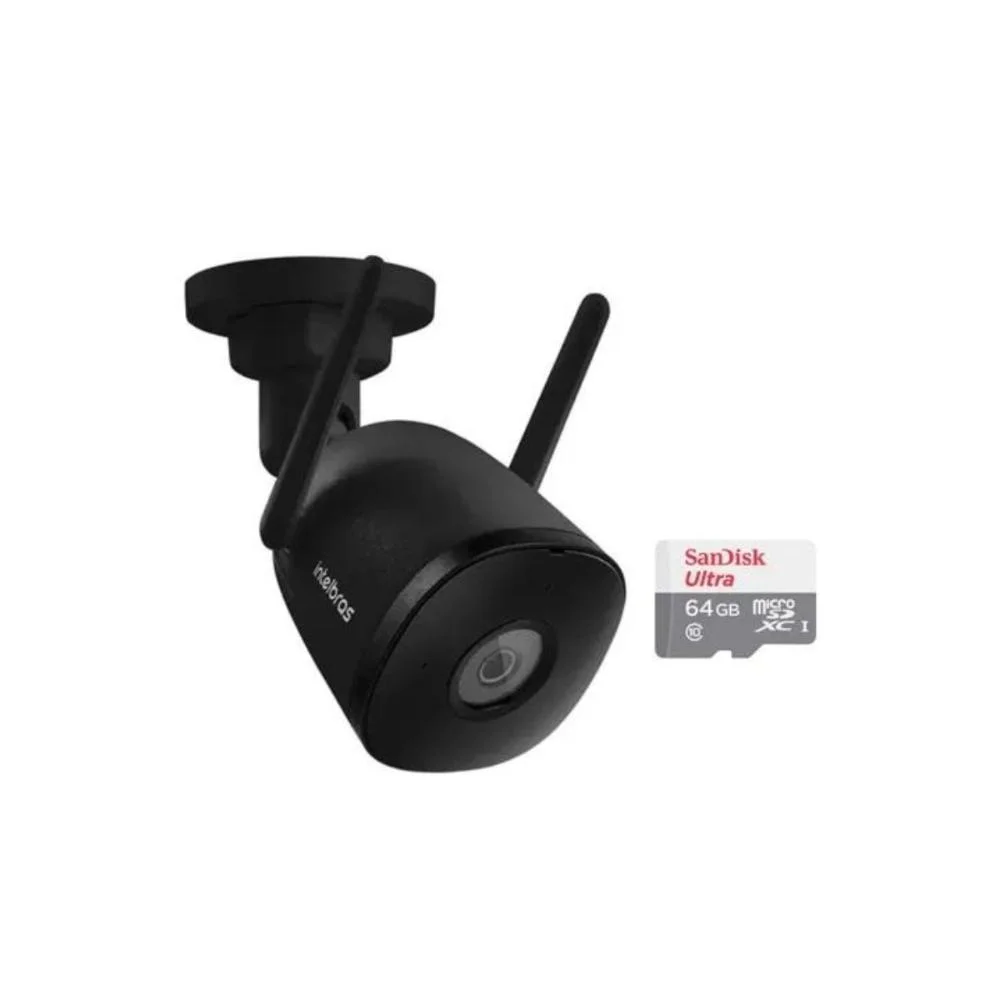 Câmera Inteligente Full Hd Im7 Ip67 Intelbras + 3m Sd 64gb Câmera Inteligente Full Hd Im7 Ip67 Intelbras + 3m Sd 64gb