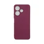 Capa Xiaomi Redmi 13 4g Silicone Aveludada Protege Câmera Colorida Capinha Anti Impacto Redmi 13 4g:vinho