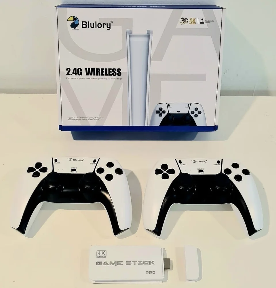 Console Blulory Game Stick M15 Pro 4k 3d 64gb 20mil Jogos R36s K5 X12