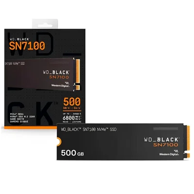 SSD 500gb M.2 Nvme PCie 4.0 6800mb Leit 5800mb Grav Sn7100 Wds500g4x0e WD