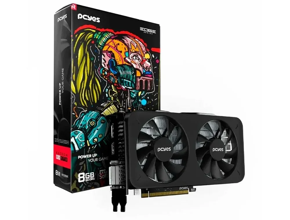 PC Gamer Ryzen 5 5500 c Placa de Vídeo RX 570 de