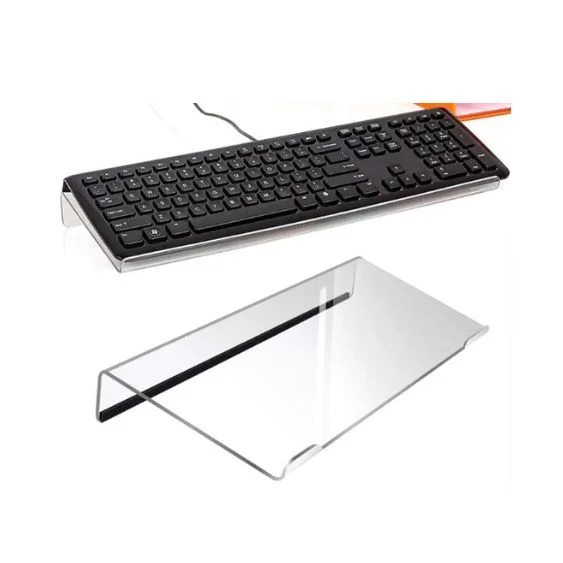Suporte Acrílico Para Teclado De Computador Teclado De 78 Teclas Elevador Bandeja Antiderrapante Transparente Suporte De Suporte Acrílico Para Teclado De Computador Teclado De 78 Teclas Elevador Bandeja Antiderrapante Transparente Suporte De