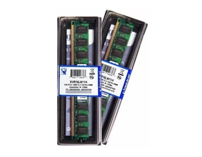 Memória Kingston Ddr3, 4GB 1600 Mhz, Desktop 1.35v Memória Kingston Ddr3, 4GB 1600 Mhz, Desktop 1.35v
