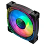 Cooler Fan RGB Hayom, 120mm, Silencioso, 4 Pinos Molex, Efeito Infinity, Tipo Slave, Preto - Fc1310