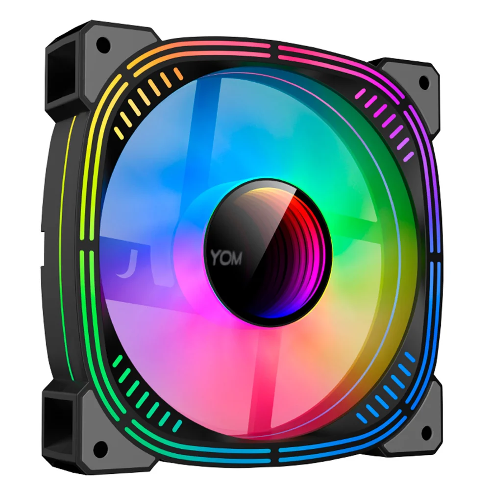 Cooler Fan RGB Hayom, 120mm, Silencioso, 4 Pinos Molex, Efeito Infinity, Tipo Slave, Preto - Fc1310 Cooler Fan RGB Hayom, 120mm, Silencioso, 4 Pinos Molex, Efeito Infinity, Tipo Slave, Preto - Fc1310