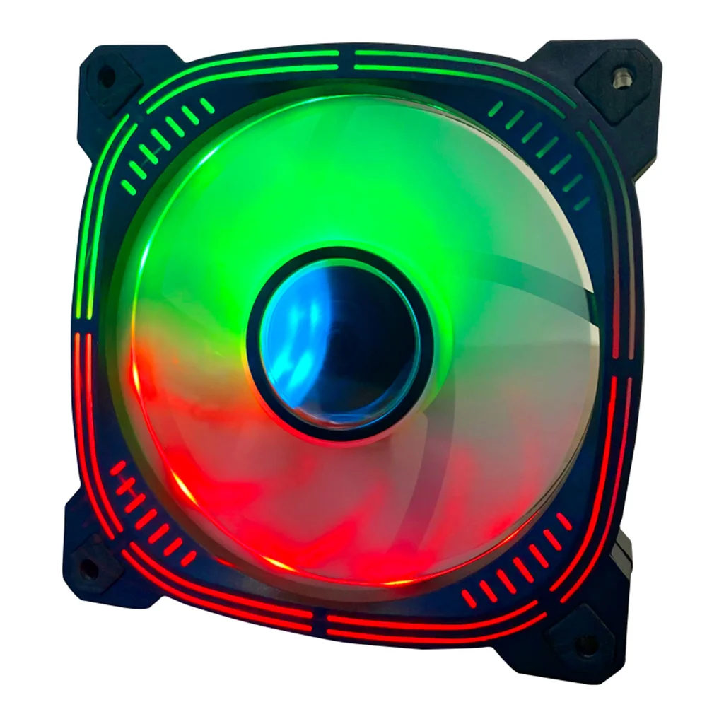 Cooler Fan RGB Hayom, 120mm, Silencioso, 4 Pinos Molex, Efeito Infinity, Tipo Slave, Preto - Fc1310 Cooler Fan RGB Hayom, 120mm, Silencioso, 4 Pinos Molex, Efeito Infinity, Tipo Slave, Preto - Fc1310