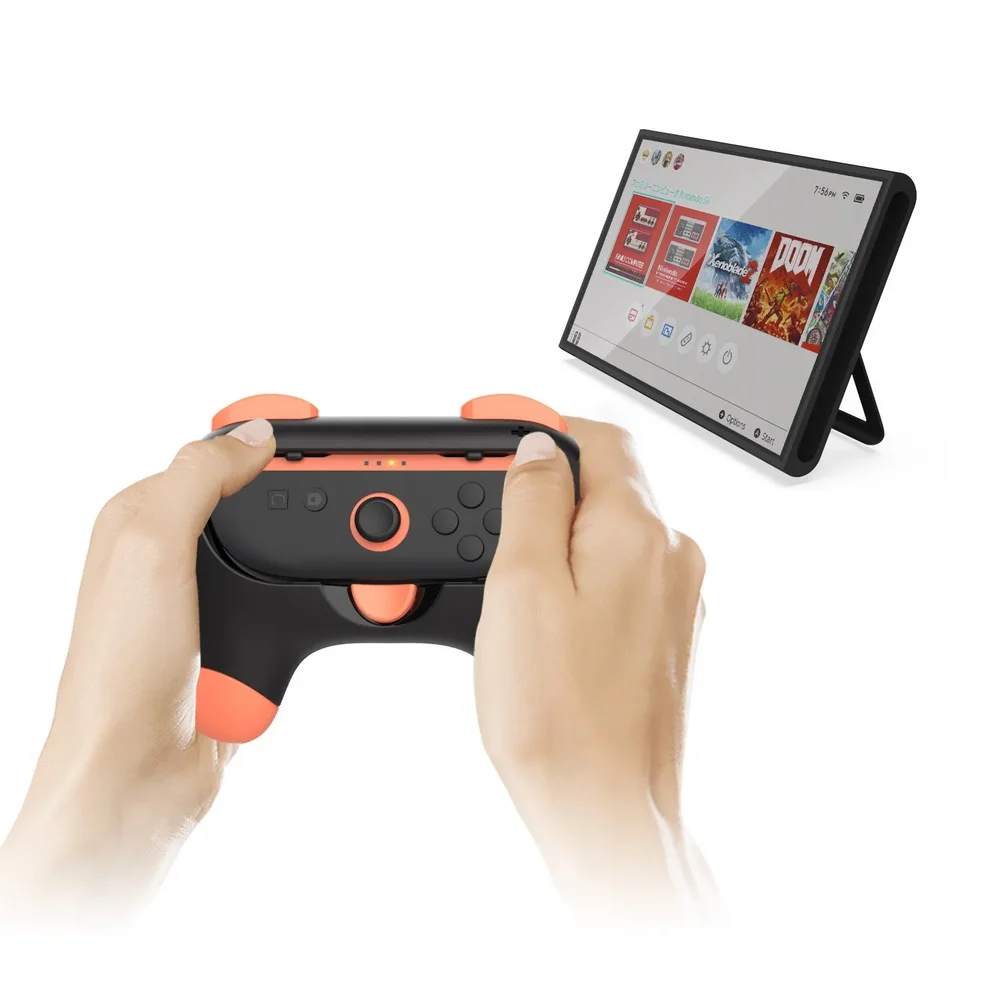 Suporte De Controle Esquerdo E Direito Dobe Para Controles Joy-con Do Nintendo Switch 2 Preto Suporte De Controle Esquerdo E Direito Dobe Para Controles Joy-con Do Nintendo Switch 2 Preto