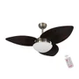 Ventilador De Teto Dormamu Bronze 3 Pás 220v Com Controle