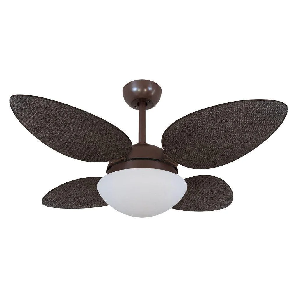 Ventilador Volare Petalo Palmae Marrom
