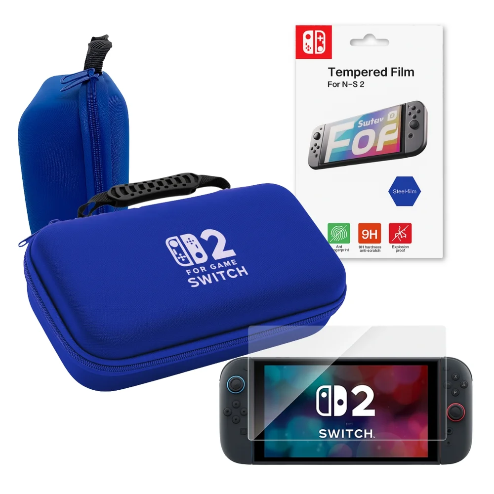 Bag Estojo Protetor + Película Vidro Para Nintendo Switch 2 Bag Estojo Protetor + Película Vidro Para Nintendo Switch 2