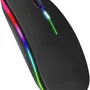 Mouse Sem Fio Recarregável Wireless Bluetooth Optico LED RGB Colorido Ergonômico Usb 2.4 Ghz Notebook Computador PC Desk