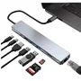 Hub Dock Station Usb Type-c 10gbps 8x1 HDMI 4k Lan Usb 3.0 Leitor Sd