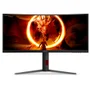 Monitor Gamer Curvo Agon Quad 34” Aoc Wqhd, 180hz, 0.5ms, Com 2.500.000:1 De Contraste - U34g4c/57 - Bivolt
