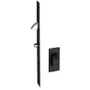 Fechadura Serralheiro Porta De Correr Espelho 420zm 18mm Meio Cilindro Preto Pado