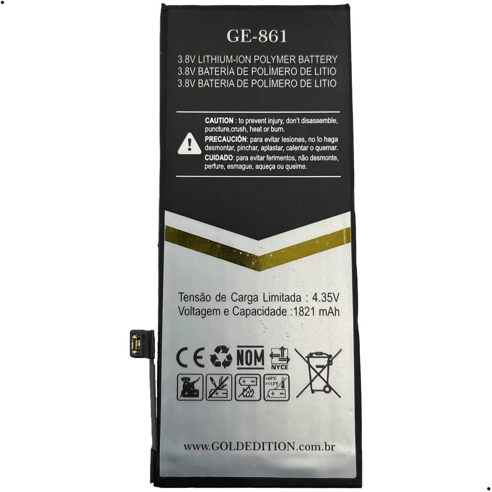 Bateria Gold Edition Ge-861 Compativel Com Iphone 8