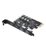 Placa PCi Express 2 Portas Usb 3.2 + 2 Usb Tipo C Para PC