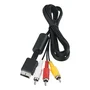 Cabo Av Áudio E Vídeo Rca Para Playstation 1 2 3 - Plug & Play Ps1 Ps2 Ps3