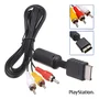 Cabo Av Áudio E Vídeo Rca Para Playstation 1 2 3 - Plug & Play Ps1 Ps2 Ps3