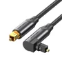 Cabo De Áudio Fibra Óptica Toslink 90º S Pdif 5m Vention